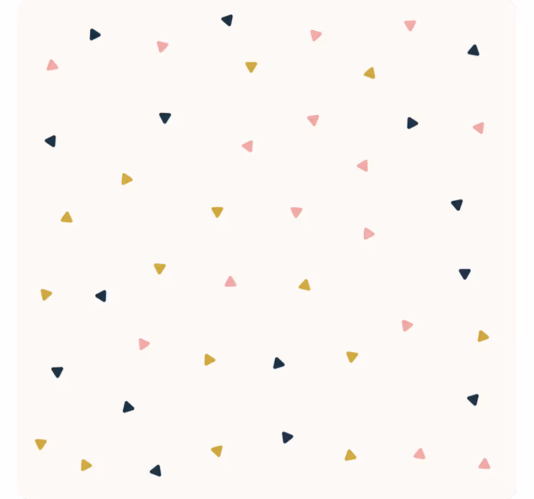 Yatak odası stor perde minimalist üçgen motif - TenStickers