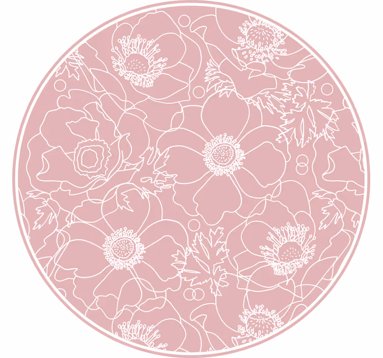 Yatak odası stor perde şık pembe tablo - TenStickers