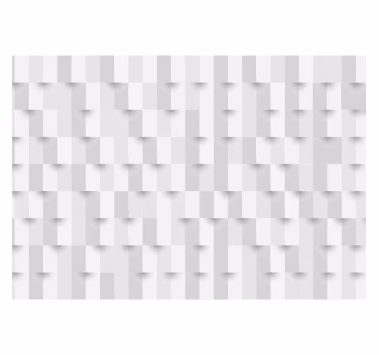 Beyaz stor perde geometrik bulmaca - TenStickers