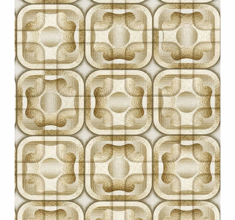 Vintage stor perde - vintage desen - TenStickers