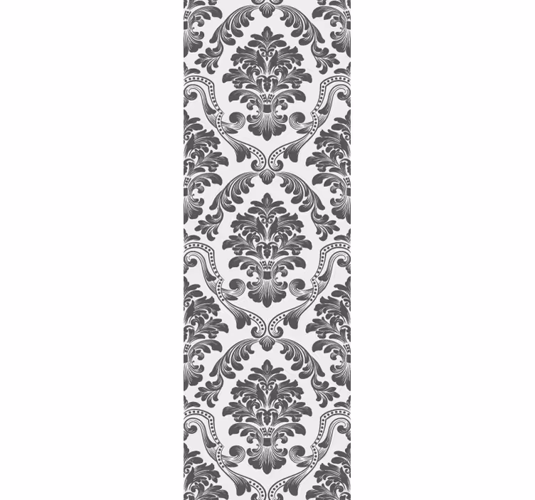 Vintage stor perde klasik Çiçek deseni - TenStickers