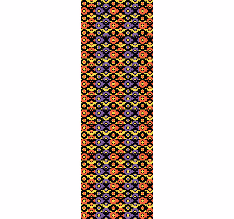 Vintage stor perde retro daire deseni - TenStickers