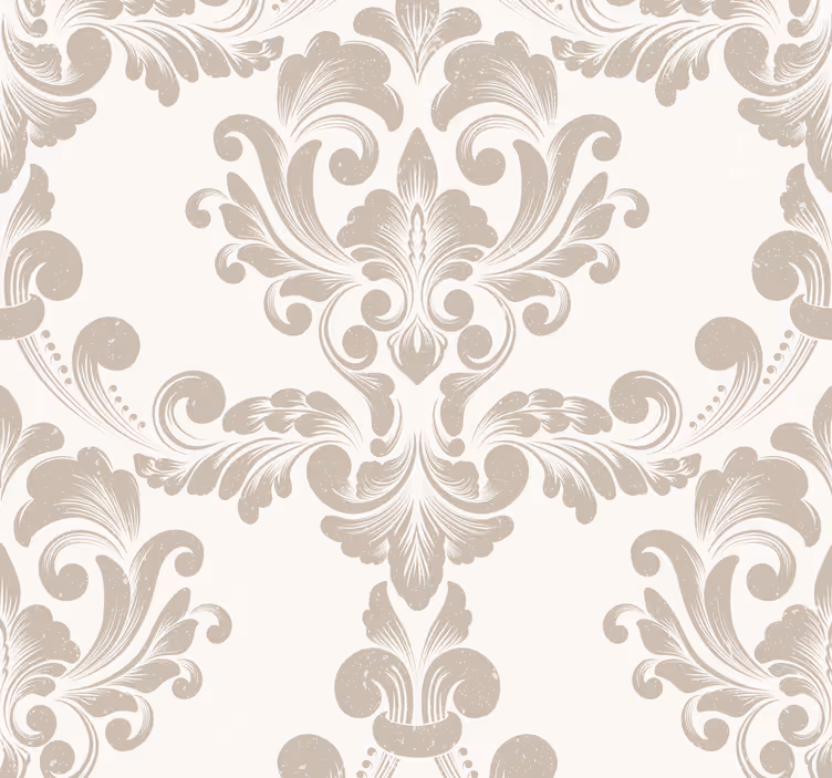 Vintage stor perde - damas desenli - TenStickers