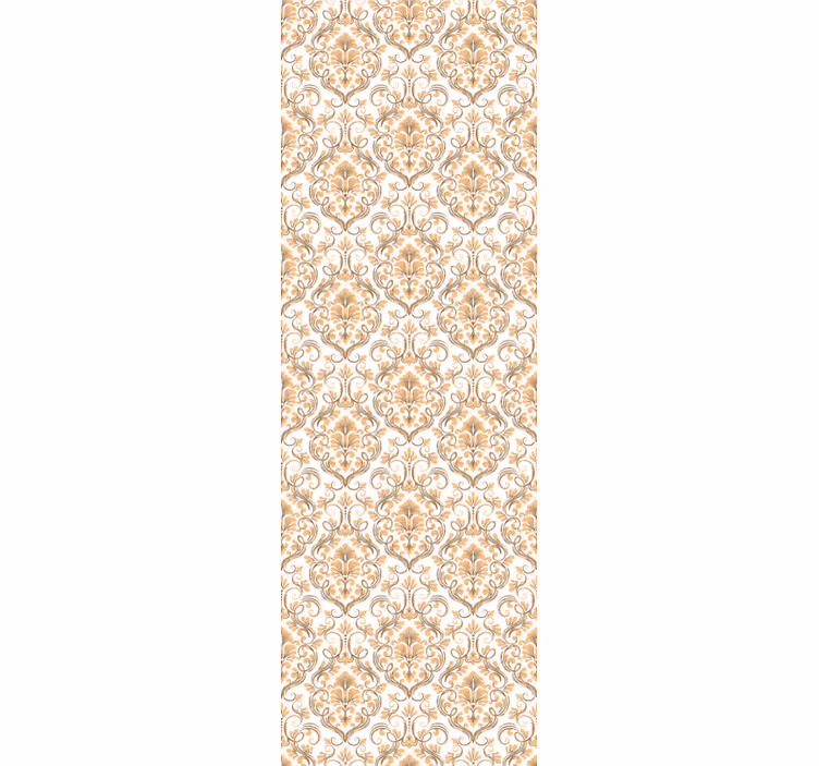 Vintage stor perde beyaz ve altın mandala stili - TenStickers
