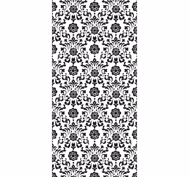 Vintage stor perde kraliyet damask tarzı - TenStickers
