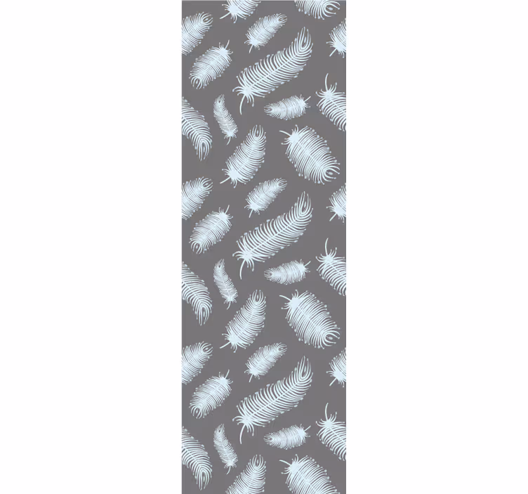 Vintage stor perde koyu arka planda boho tüyler - TenStickers