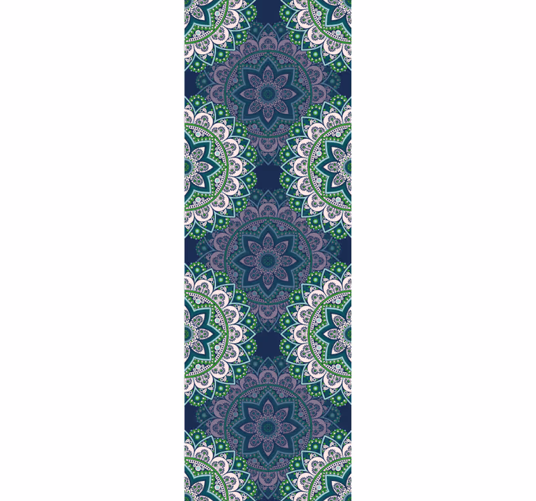 Vintage stor perde - sırlı cam mandala - TenStickers