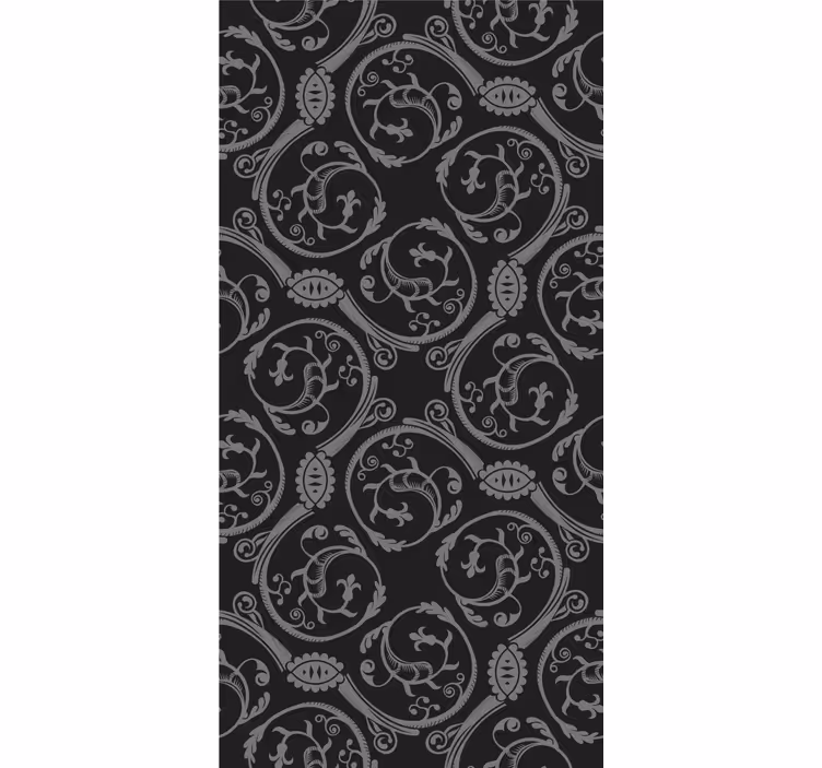 Vintage stor perde gotik motiflerle - TenStickers