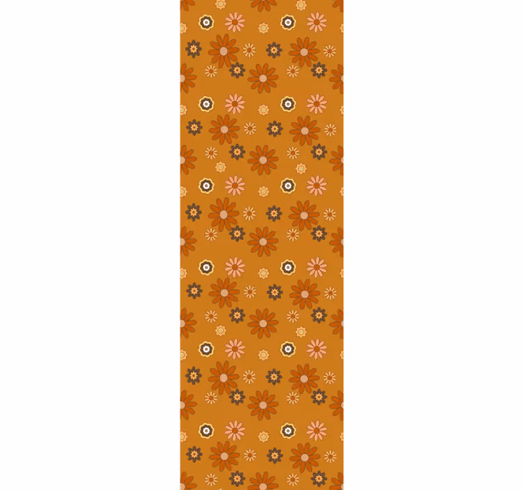 Vintage stor perde 60'lar Çiçek gücü - TenStickers