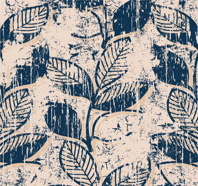Vintage stor perde - grunge vintage desen - TenStickers
