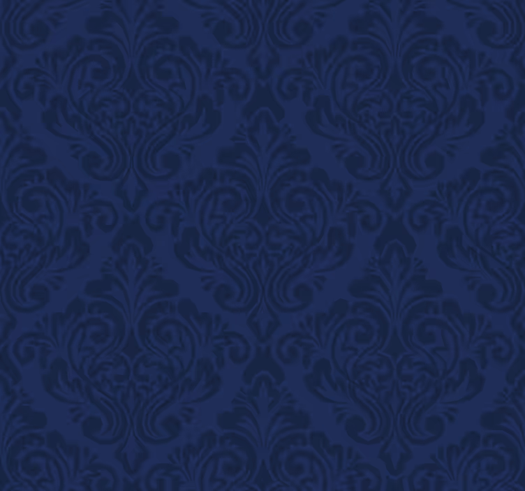 Vintage stor perde lacivert damask - TenStickers