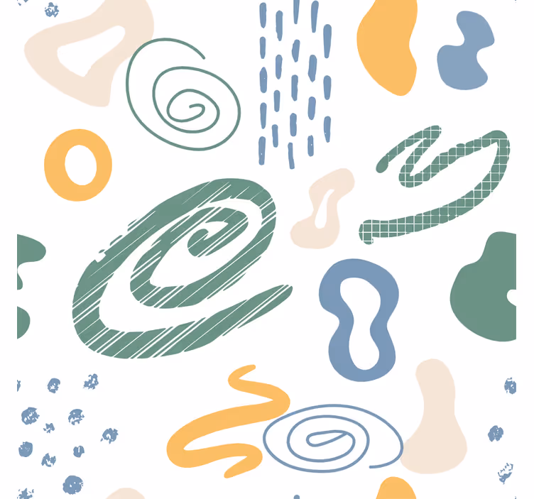 Oturma odası stor perde - minimalist boya dokuları deseni - TenStickers