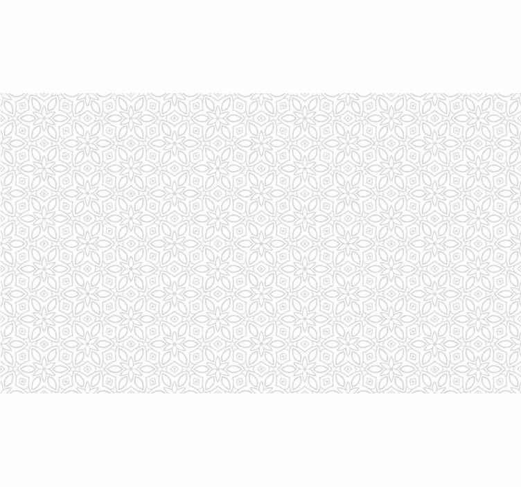 Beyaz stor perde - Çiçekli hidrolik - TenStickers