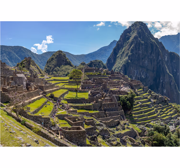 Yatak odası stor perde machu picchu kalıntıları - TenStickers