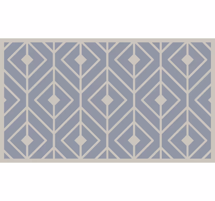 Gri stor perde modern geometrik desenli - TenStickers