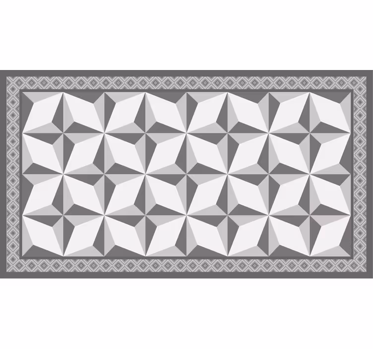 Gri stor perde - "margot" geometrik desen - TenStickers