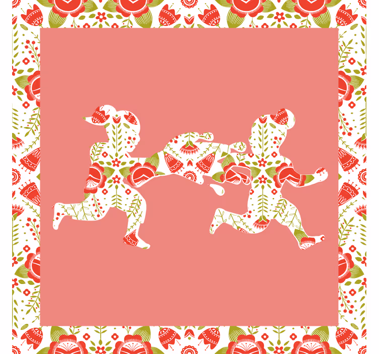 Oturma odası stor perde - "Śmingus dyngus" geleneği - TenStickers