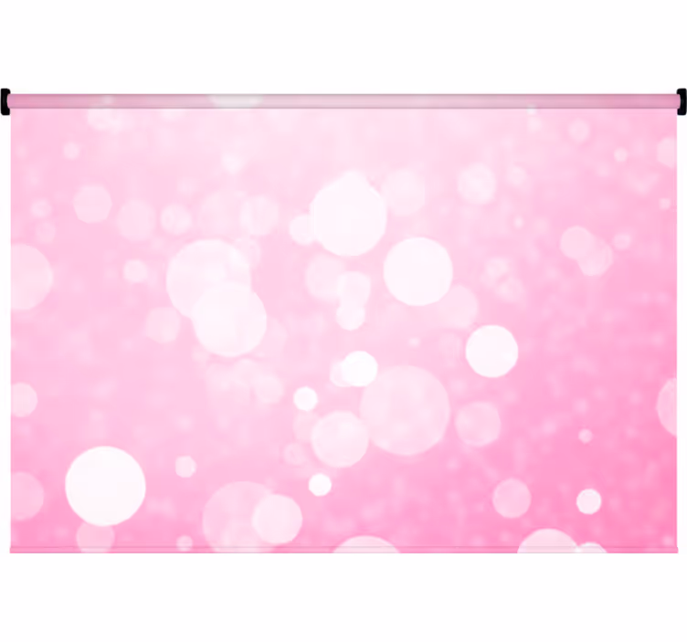Yatak odası stor perde pembe bokeh arka plan ışıkları - TenStickers