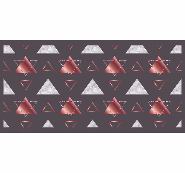 Yatak odası stor perde modern dokulu geometrik desen - TenStickers