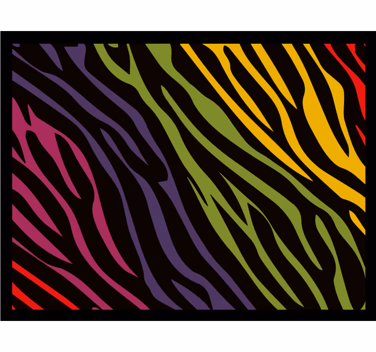 Yatak odası stor perde zebra desenli - TenStickers