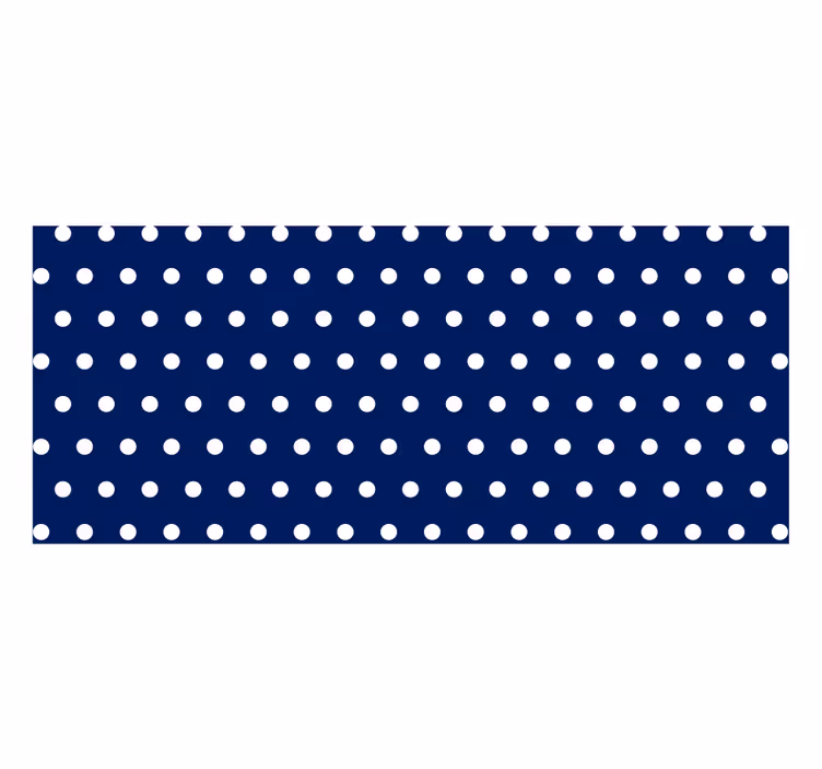 Yatak odası stor perde beyaz noktalar - TenStickers