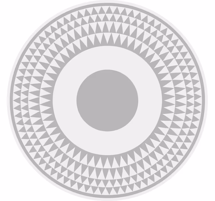 Yatak odası stor perde - minimalist gri üçgen desen - TenStickers