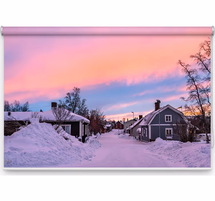 Yatak odası stor perde kiruna - TenStickers