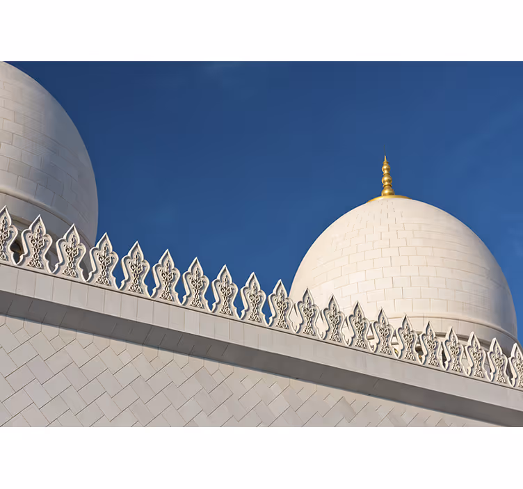 Beyaz stor perde emirates Şeyh zayed - TenStickers