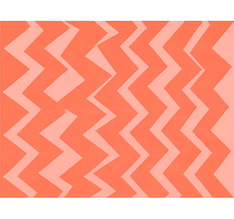 Oturma odası stor perde pembe zigzag desen - TenStickers