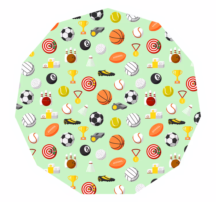 Çocuk odası stor perde - çocuk egzersizi - TenStickers