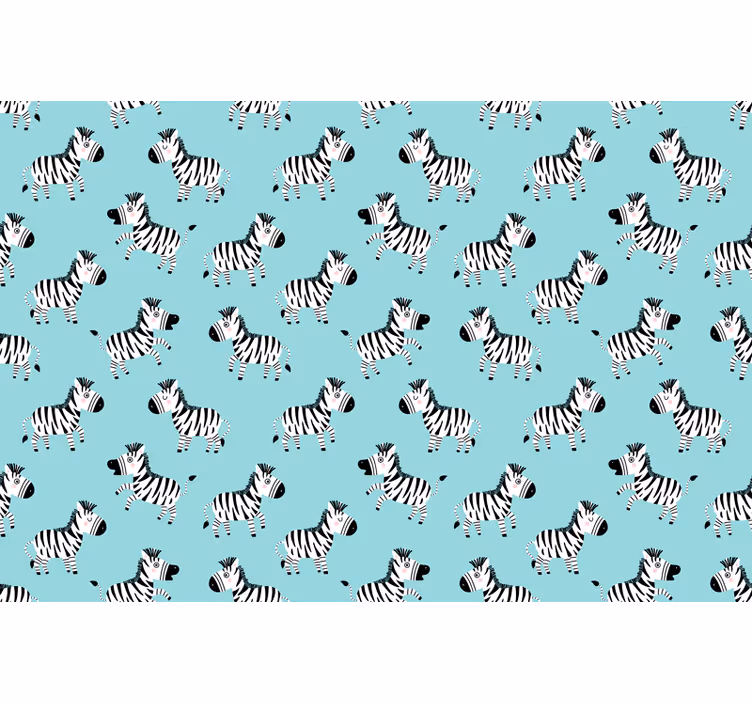 Çocuk odası stor perde sevimli zebra deseni - TenStickers