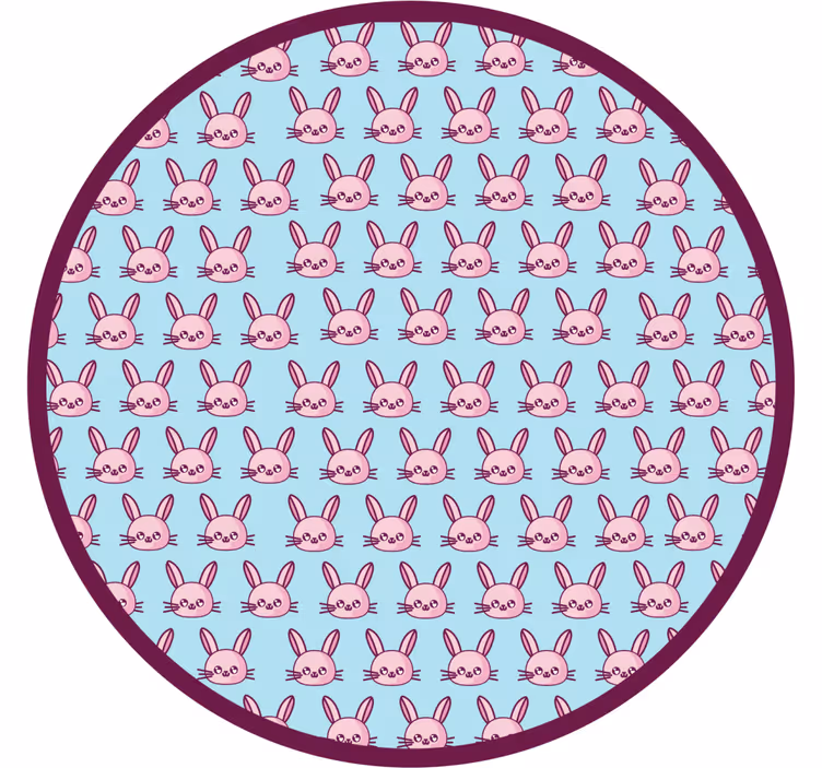 Çocuk odası stor perde anime tavşanları - TenStickers