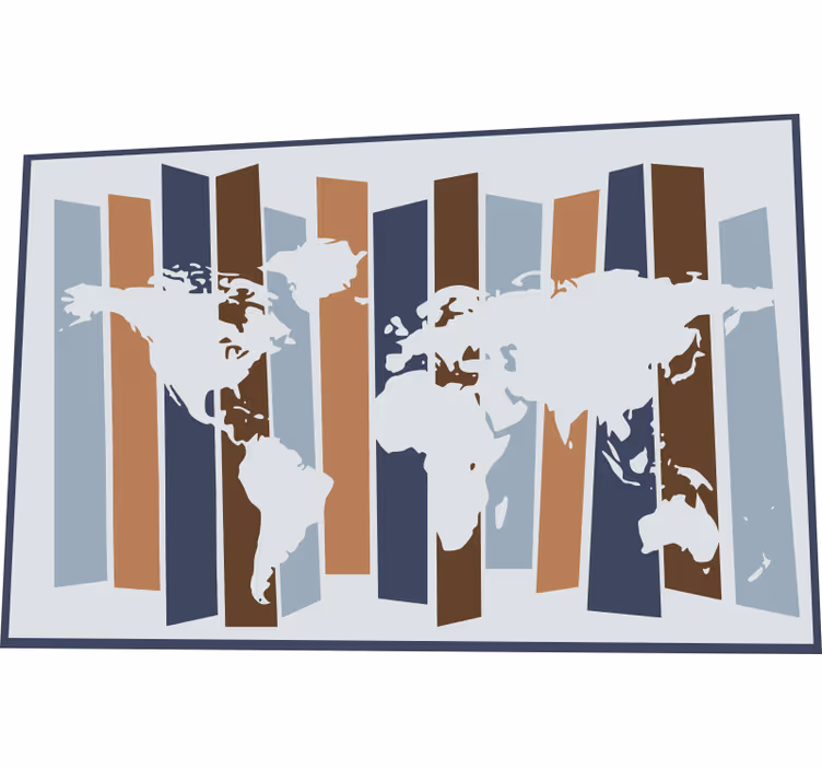 Çocuk odası stor perde nordic renkler - TenStickers