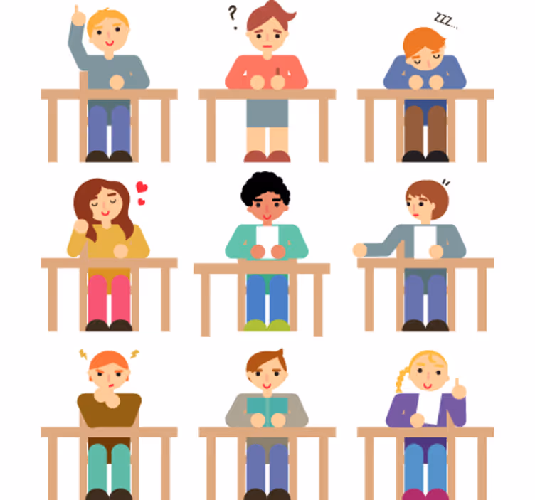 Çocuk odası stor perde - Öğrenci masası çıkartmaları - TenStickers