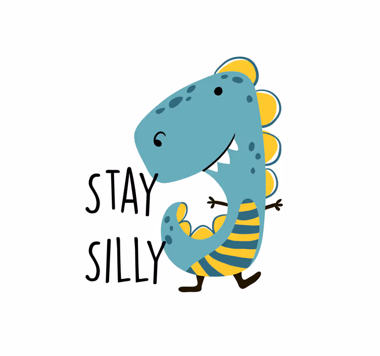 Çocuk odası stor perde nordic dinozor eğlencesi - TenStickers