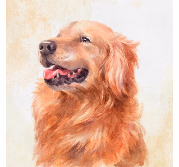 Çocuk odası stor perde su renkli köpek deseni - TenStickers