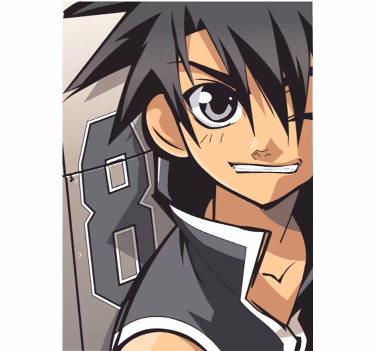 Çocuk odası stor perde - anime temalı vinil poster - TenStickers