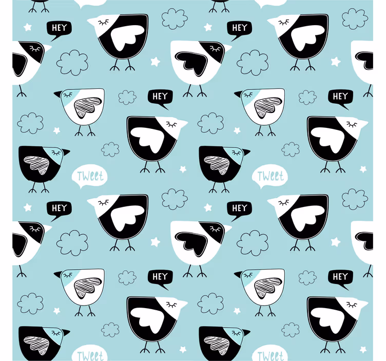Çocuk odası stor perde tavuk desenli - TenStickers