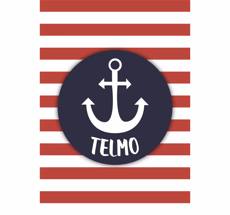Çocuk odası stor perde - özelleştirilebilir denizci çapa - TenStickers
