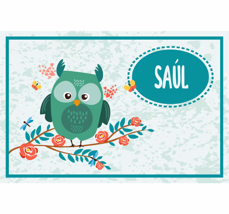Çocuk odası stor perde - owllı özelleştirilebilir - TenStickers