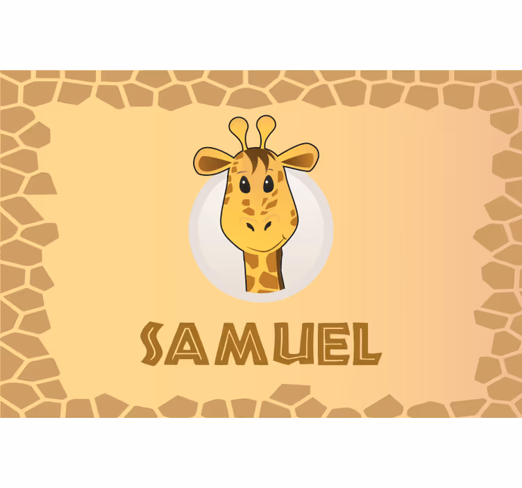Çocuk odası stor perde kişiselleştirilebilir isim - TenStickers