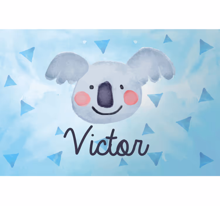 Çocuk odası stor perde kişiye özel koala - TenStickers