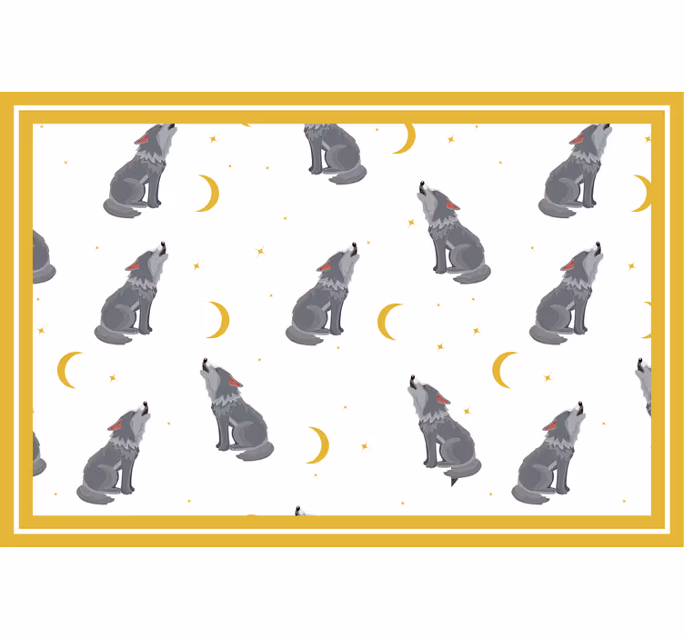 çocuk odası stor perde ayı uluması temalı - TenStickers