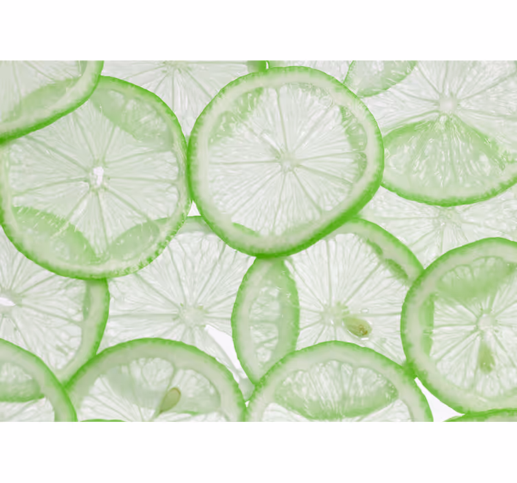 Mutfak stor perde lime dilimleri - TenStickers