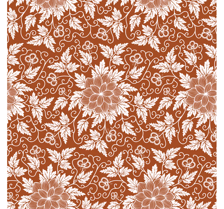 Mutfak stor perde - Çiçekli paisley desenli buzdolabı - TenStickers