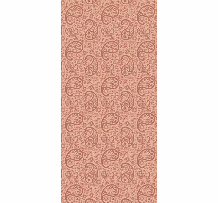 Mutfak stor perde - paisley desenli buzdolabı - TenStickers