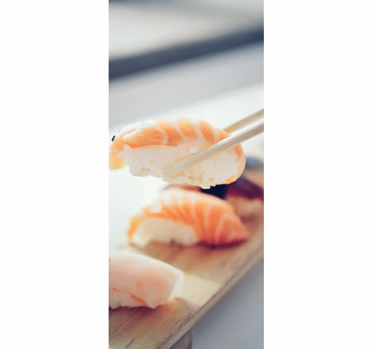 Mutfak stor perde sushi mutfağı için - TenStickers