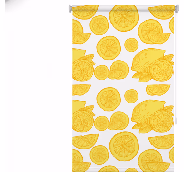Mutfak stor perde portakal ve limon tasarımı - TenStickers