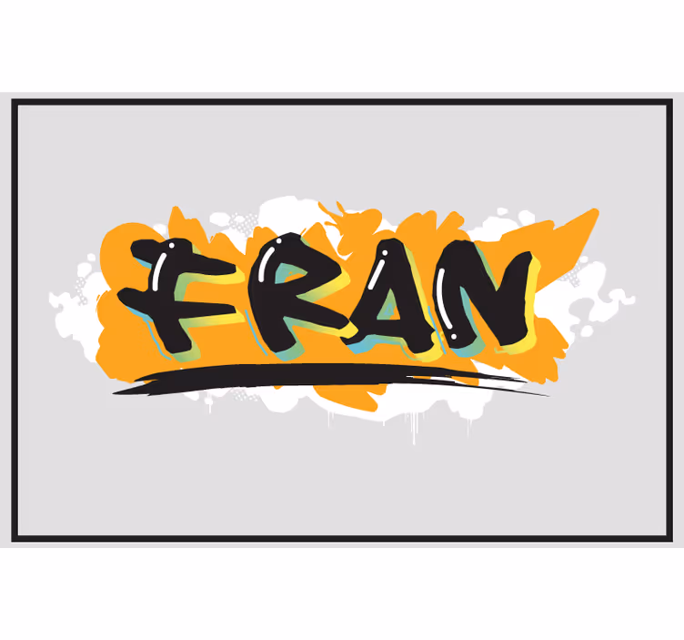 Gri stor perde - Şehir tarzı renkli grafiti - TenStickers