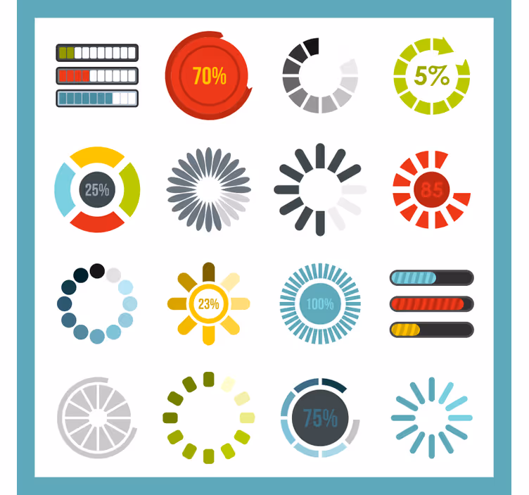 Ofis stor perde yükleme işaretleri - TenStickers